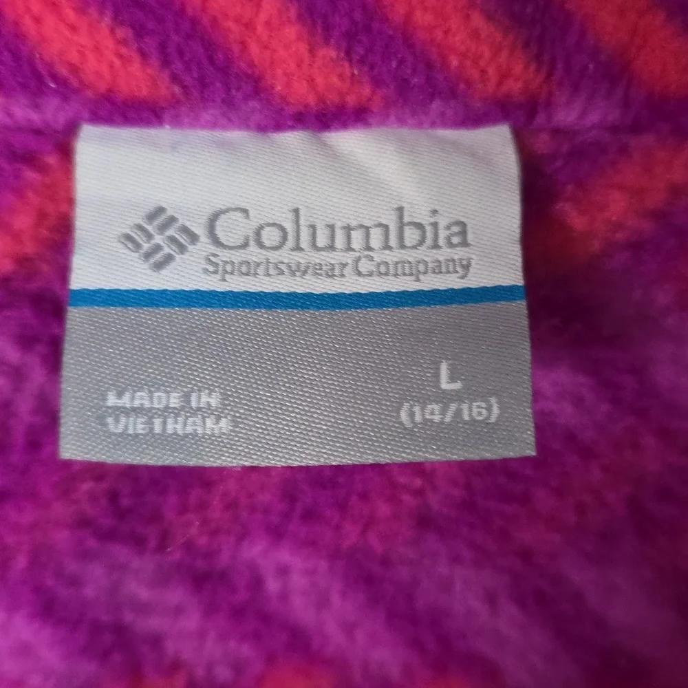 Columbia Vibrant Pink and Orange Chevron Jacket